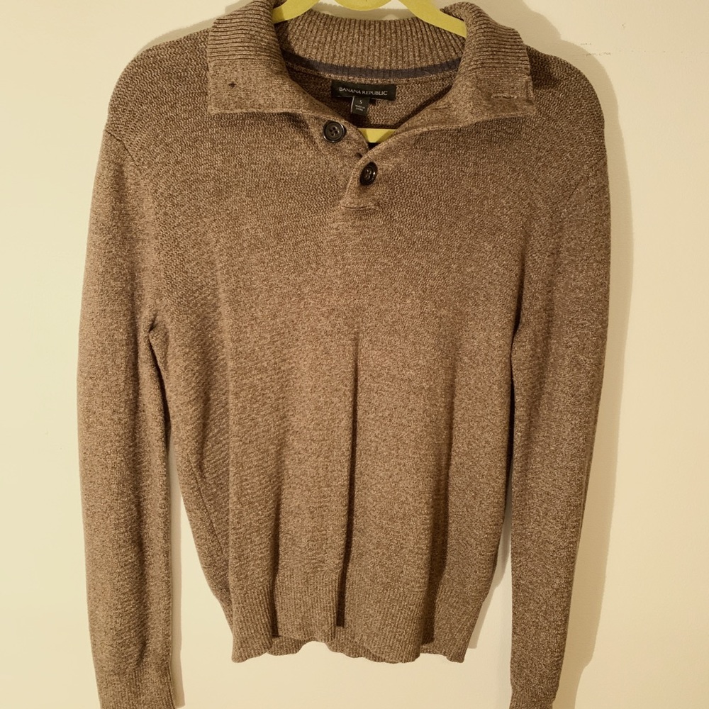 Banana Republic Brown Collared Sweater